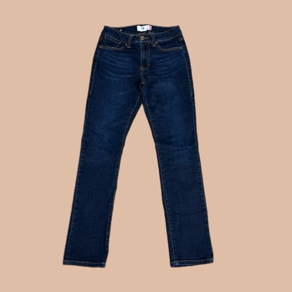 Cabi Women’s High Straight Leg Jeans Dark Blue Sz 2